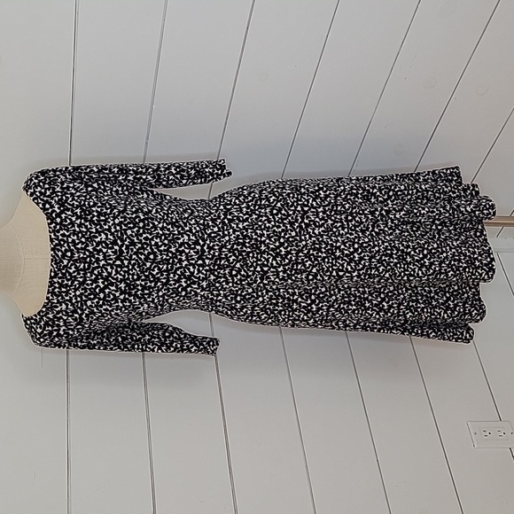 JESSICA H size 10 black & white midi dress - Picture 2 of 5